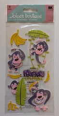 Jolee’s Monkey Around Scrapbooking Stickers Monkeys Jungle Animals