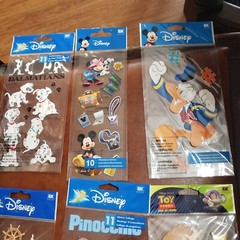 Jolees Disney Domensional Stickers Pinocchio Peter Pan Dalmation 6 NIP crafts