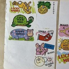 Vintage Cool Graphics Stickers Partial Sheets Retro
