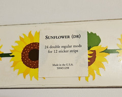 Mrs. Grossman’s Stickers Lot of 12 Strips ~Sunflower~ Sunflowers RARE HTF