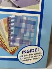 Vintage Scrapbook Stickers & Stencils Book 400 stickers Zoo Birthday