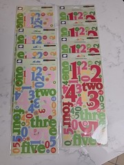 CLOUD 9 Design Scrapbooking Stickers Alphabet Borders Words Lot Of 59 NIP