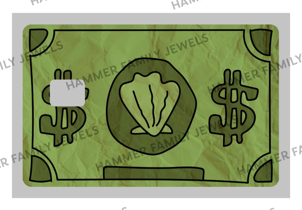 SpongeBob Money Fan Art Credit Card Decals