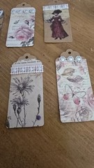 12 Special Antique women with bling Junk Journal Tags Handmade New