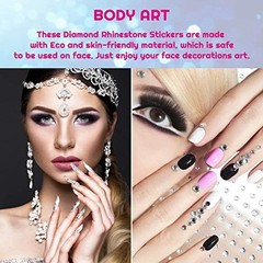 4950pcs Rhinestone Stickers – Self-Adhesive Gems for Crafts, Makeup & Decor – 30