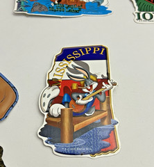 Vintage Looney Tunes USA States Lot of 15 Stickers Unused A&A Global Warner Bros