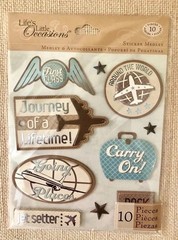 2 PC~ K&COMPANY Life’s Little Occasions Sticker Medley~PHOTOGRAPHY & TRAVEL~ NEW
