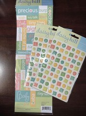 Daisy Hill Coochie Coo Baby LOT Of 3 2x Alphabet Stickers 1x word Sticker Sheet