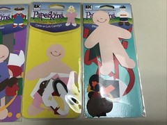 ek success paperkins Collectable paper dolls lot (4) Nurse Jumping Bike Claus