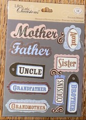 K&Company Lifes Little Occasions Mother Father Aunt Uncle Sister Brother Grandma