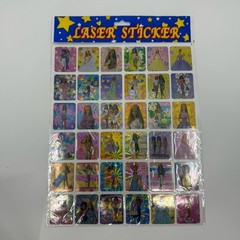Laser Stickers Lot Of 8 – Hello Kitty (4), Barbie, Birds, Traffic Signs, Cats