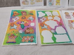 8 Sheets Vintage Current Inc. «Teddyland Teddies» 1993 1996 Stickers Bear Lot