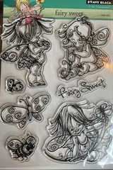 New Penny Black RUBBER STAMP clear Acrylic FAIRY SWEET set fairies free USA shp