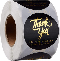 1.5 Inch Thank You Stickers | 500 Thank You Stickers for Small Business| Self…