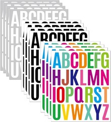12 Sheets Letter Sticker, 312 PCS Alphabet Stickers Waterproof Alphabet, 2 in…