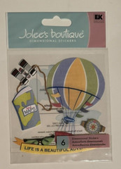 Vintage Travel Plane Passport Jolee’s Boutique Sticker Lot Dimensional Maps