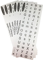 Alphabet Stickers 3/4 Inch Round Circle Dots 336 Adhesive Labels