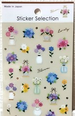 GAIA Lovely Flower Vase PET Sticker Selection Bouquet Gift 2025 MADE IN JAPAN