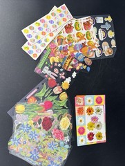 VTG Scrapbook Stickers All Loose Complete Sheets School Art Teacher Lot 300+