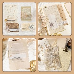 168Pcs Scrapbook Supplies Kit Textured Paper, Rice Paper For Scrapbooking Paper,
