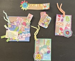 #2694 13 PCS EASTER EPHEMERA TAGS EMBELLISHMENTS JUNK JOURNAL SCRAPBOOK -Tonya