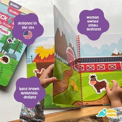 Stick4Ever Jelly Sticker Book – for Kids – Waterproof, Easy to Clean Reusable…