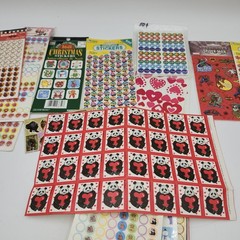 Lot VINTAGE Stickers mini reward Fall Halloween Christmas Hallmark school