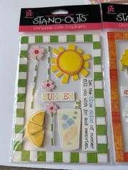 Lot of 8 Provo Craft Stand-Outs Christina Cole Stickers, 7 New, 1 used