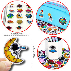 Space Astronaut Stickers Cartoon Planet Decals Laptop Phone Bike Decor