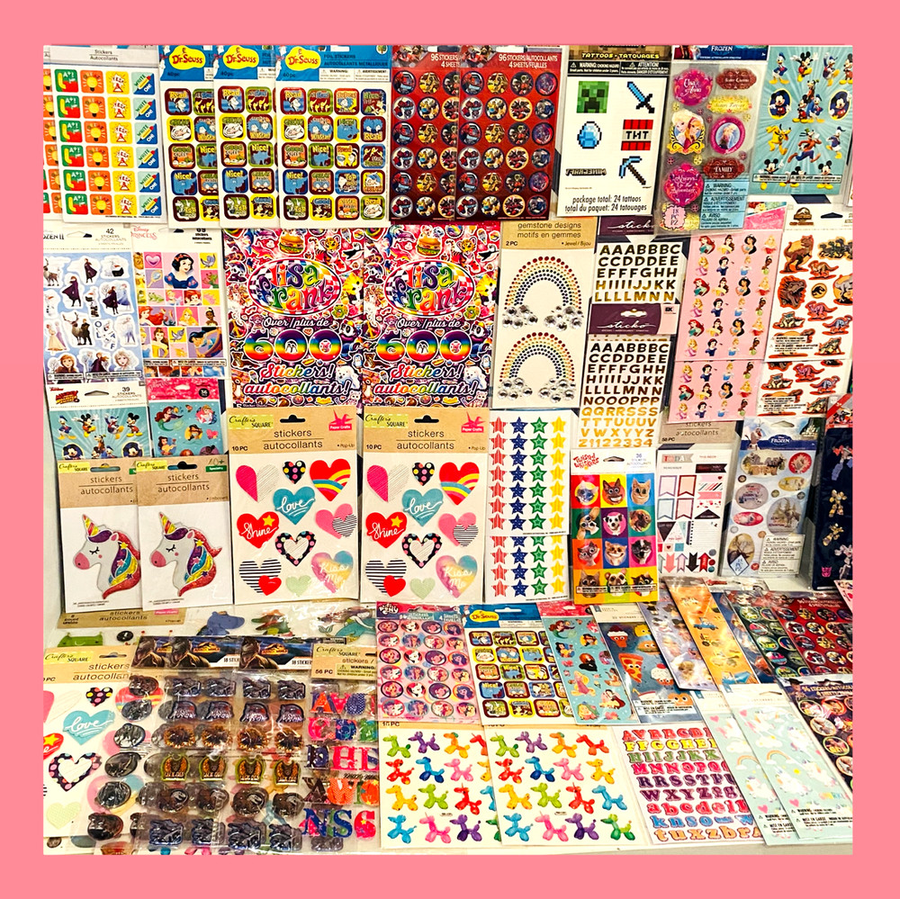MEGA Sticker Lot GIRLY STUFF All Themes JoJo HALLMARK Kid Squad Girls Boys 1099+