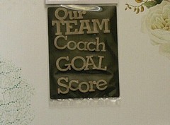 Chipboard Wordlets «SPORT Theme – Our Team, Coach, Goal, Score» Pk Scrap FX B
