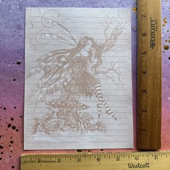 Vintage 90s Amy Brown Autumn Day dream 1999 Fairy Stationery Paper Sheets