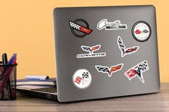 CHEVROLET CORVETTE VARIETY DIE CUT VINYL 50 CT STICKER PACK