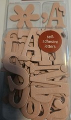 Chatter Box Letters-Rosey Pink-Textured Chipboard Alphabet/#’s/Shapes-69 Pieces
