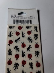 VTG FMI Frances Meyer 1 Sticker Sheet Garden Insects 2 sheets 739 Ants Ladybugs