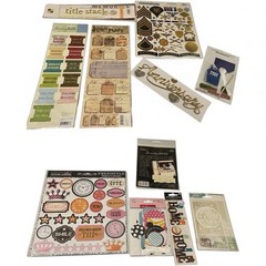 Sticker Scrapbook Lot Mixed Brands Embellishments Tags Travel Crafting Art Craft