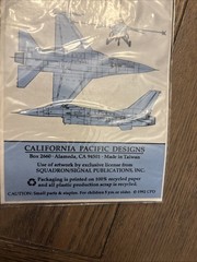Vintage SilverWings Fighter Plane Stickers National Air And Space Museum F-16A