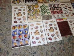 Vintage Stickers Current Inc And Other Brands Animals, Balloons Etc 24 Total