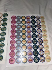 15 Pages Of Growth Mindset Affirmation Round Multicolor Stickers (963)
