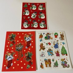 Vintage Hallmark & AGC Christmas Stickers