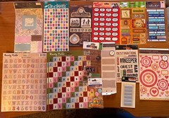 Lot of 15 Scrapbook Stickers-New.Martha Stewart, Rusty Pickle, Flair Design, Etc