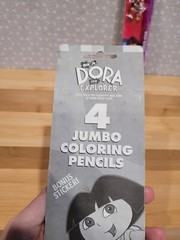 Nick Jr Dora the Explorer Sandylion Stickers Colored Pencils Pen Stamp Plush Lot