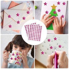 2100 Pcs Star Stickers, Glitter Star Stickers for Reward Chart 30 Sheets Rewa…