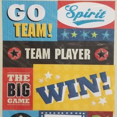 American Traditional Designs Sports Stickers Embossed Multicolor