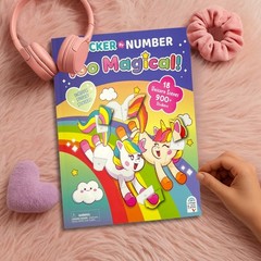 Sticker by Number Too Magical Unicorn Sticker by Number Activity Book