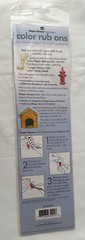 Paper House Productions Color Rub Ons Rub -1009 Woot