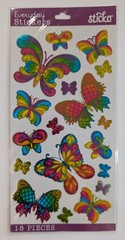 Stained Glass Butterfly Butterflies Scrapbooking Stickers By Sticko