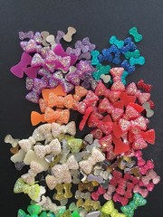Crafting Scrapbooking Bows Embellishments Red Orange Yellow Green Blue Purple