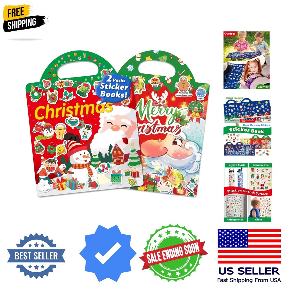 Reusable Sticker Book for Toddlers, Stickers for Kids, Toddler Sticker Book, …