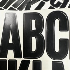 500 Pcs 2 Inch Vinyl Waterproof Letter Stickers,10 Sheets Self-Adhesive Alphabet